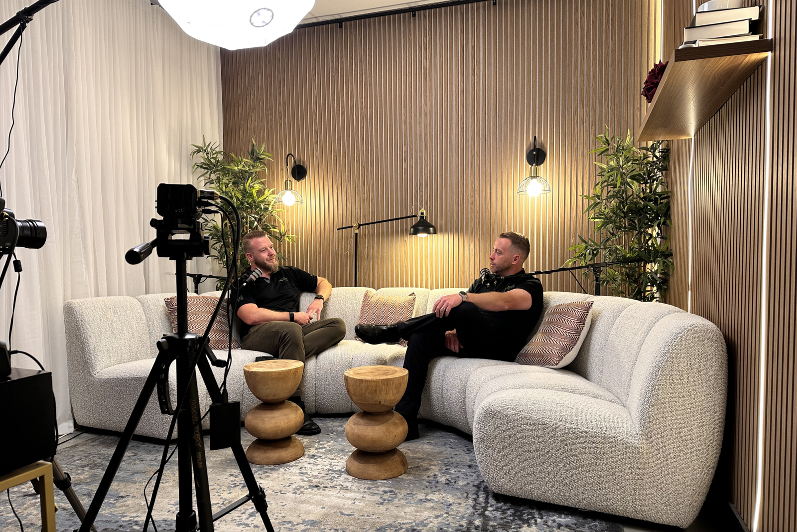 Access Wealth on set, filming the strategy walk-through