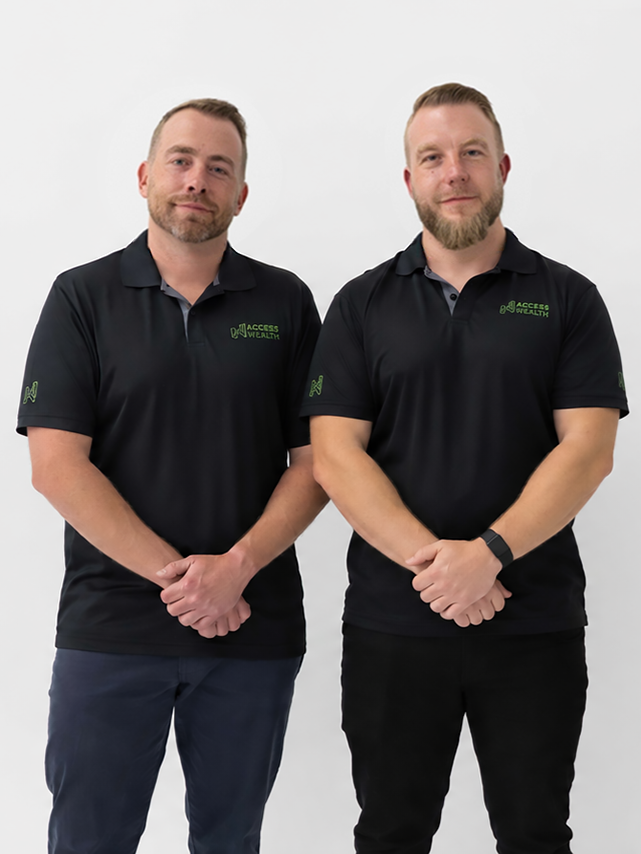Access Wealth founders Dory Senior and Ben Senior
